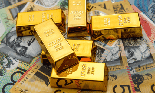 Gold Bars Paper Money