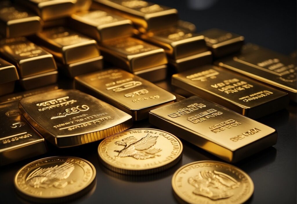 Gold Coins and Bars